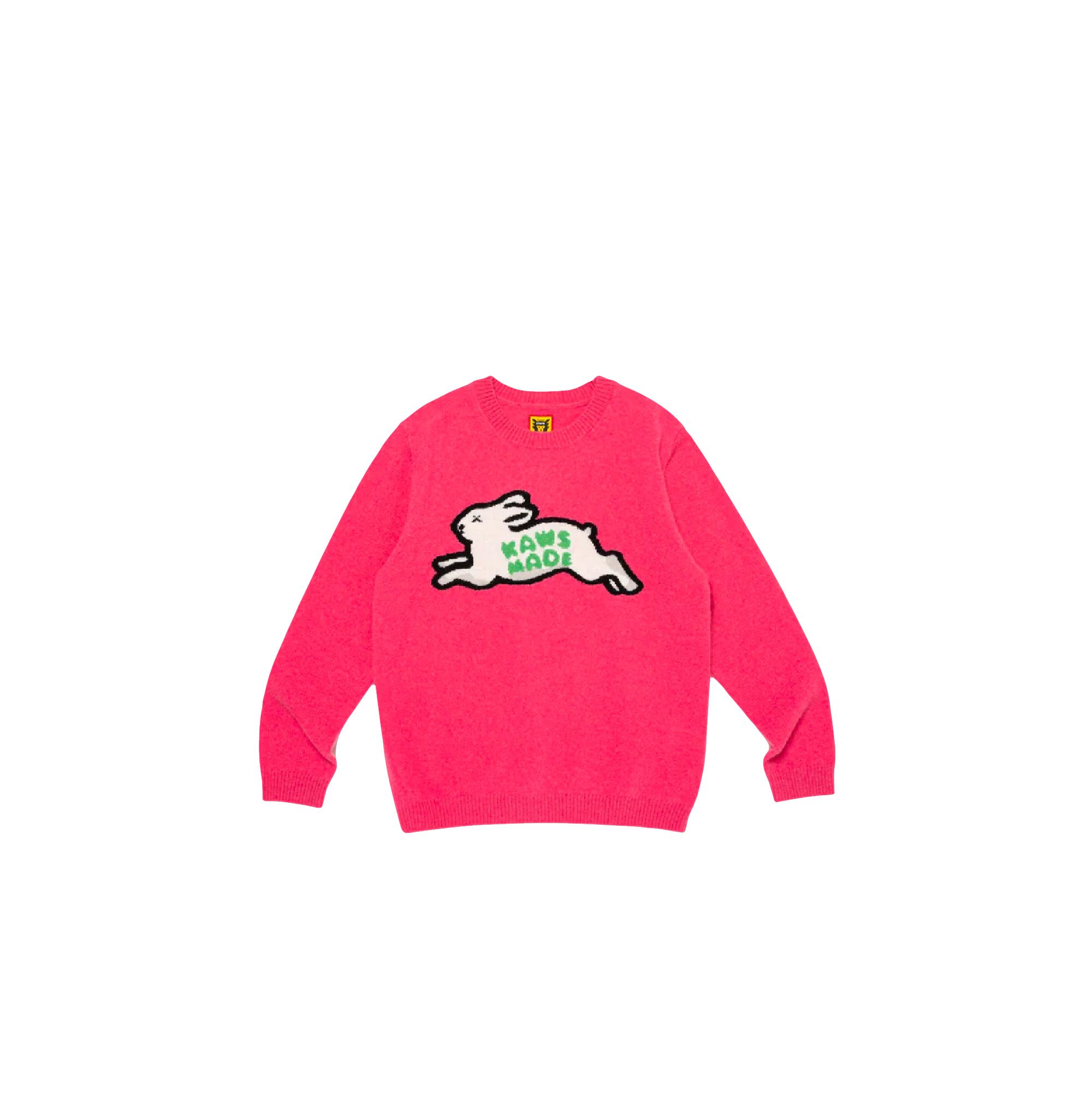 KAWS MADE KNIT SWEATER KIDS PINK