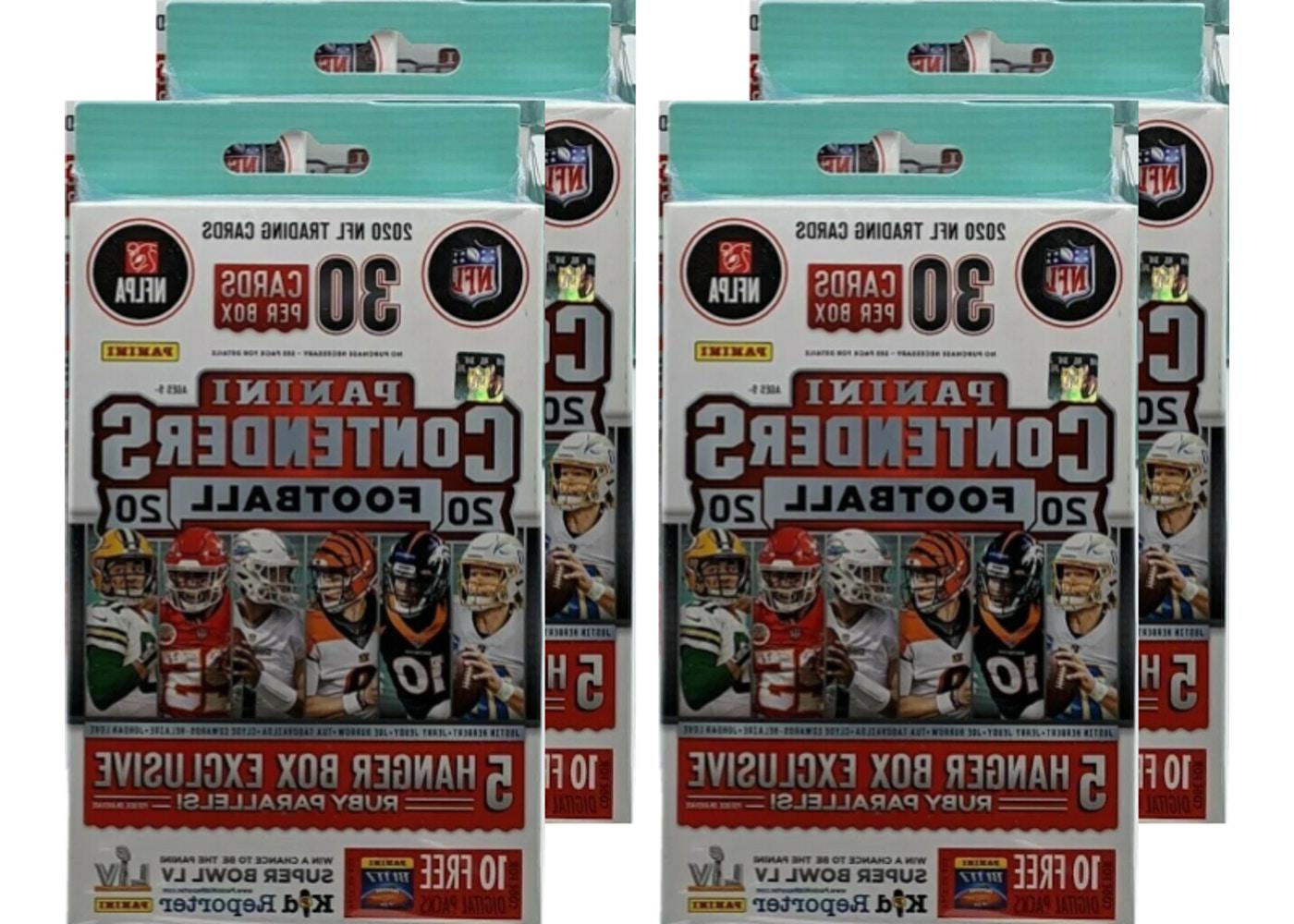 Panini Football Hanger Box (30 cards) 4x Lot 2020 Panini Contenders