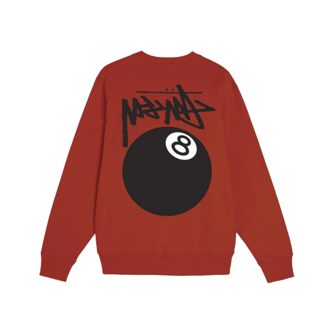 스투시 8 볼 크루 스웻셔츠 브릭 (21FW)