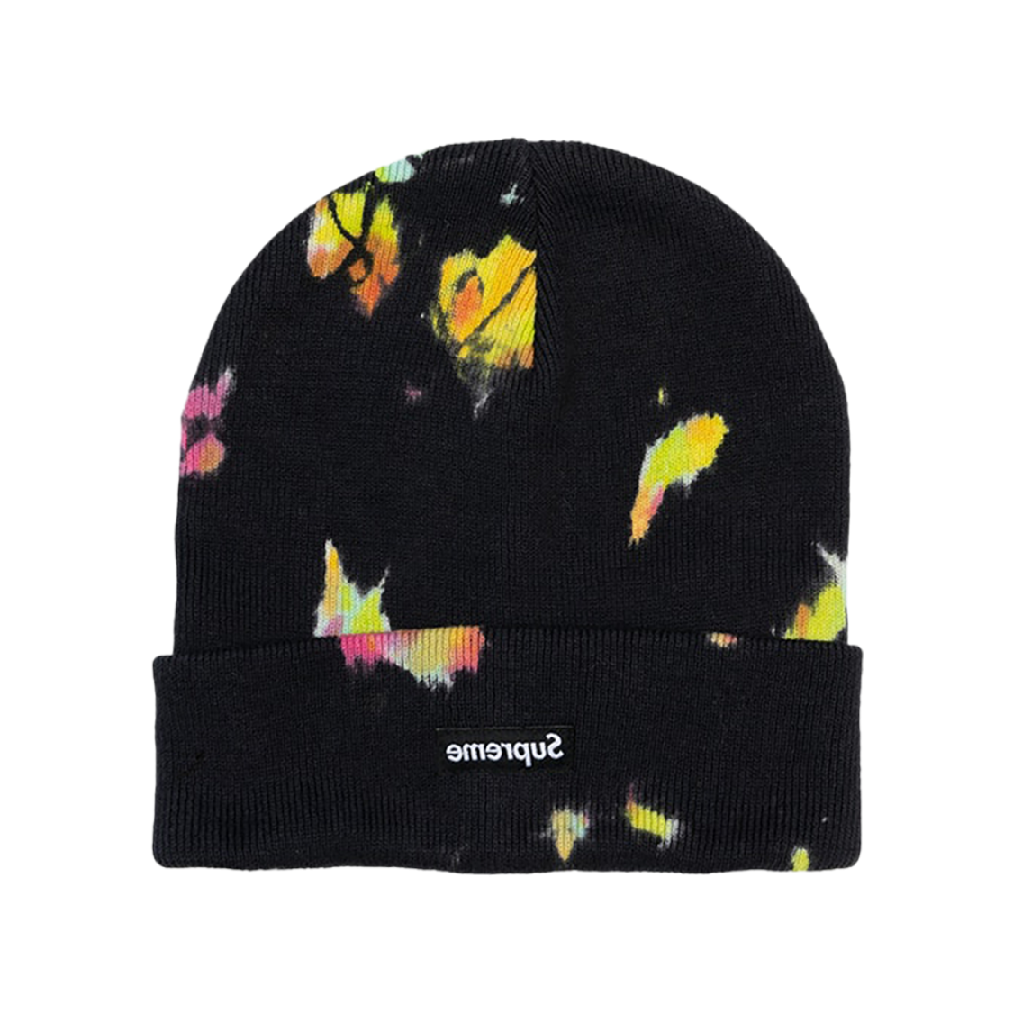 supreme splatter dyed beanie