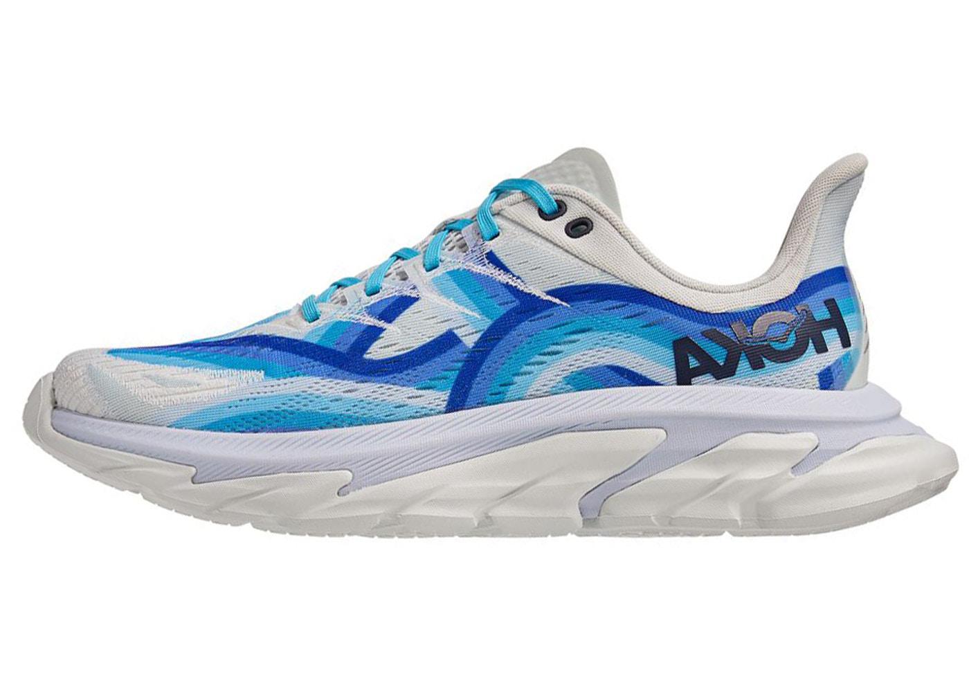 Hoka One One Clifton Clifton Edge Geometric White Dazzling Blue (Unisex)