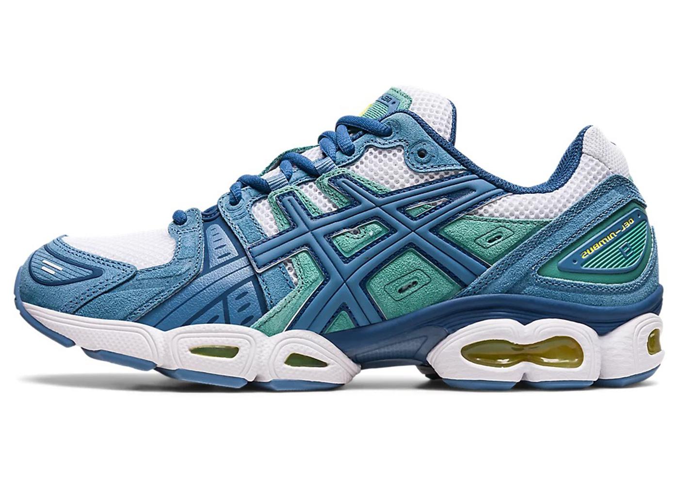 asics gel nimbus 22 grey floss peacoat