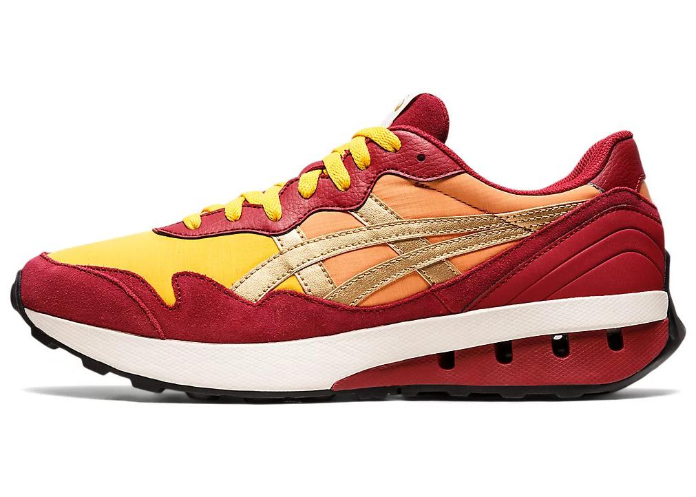 asics burgundy trainers