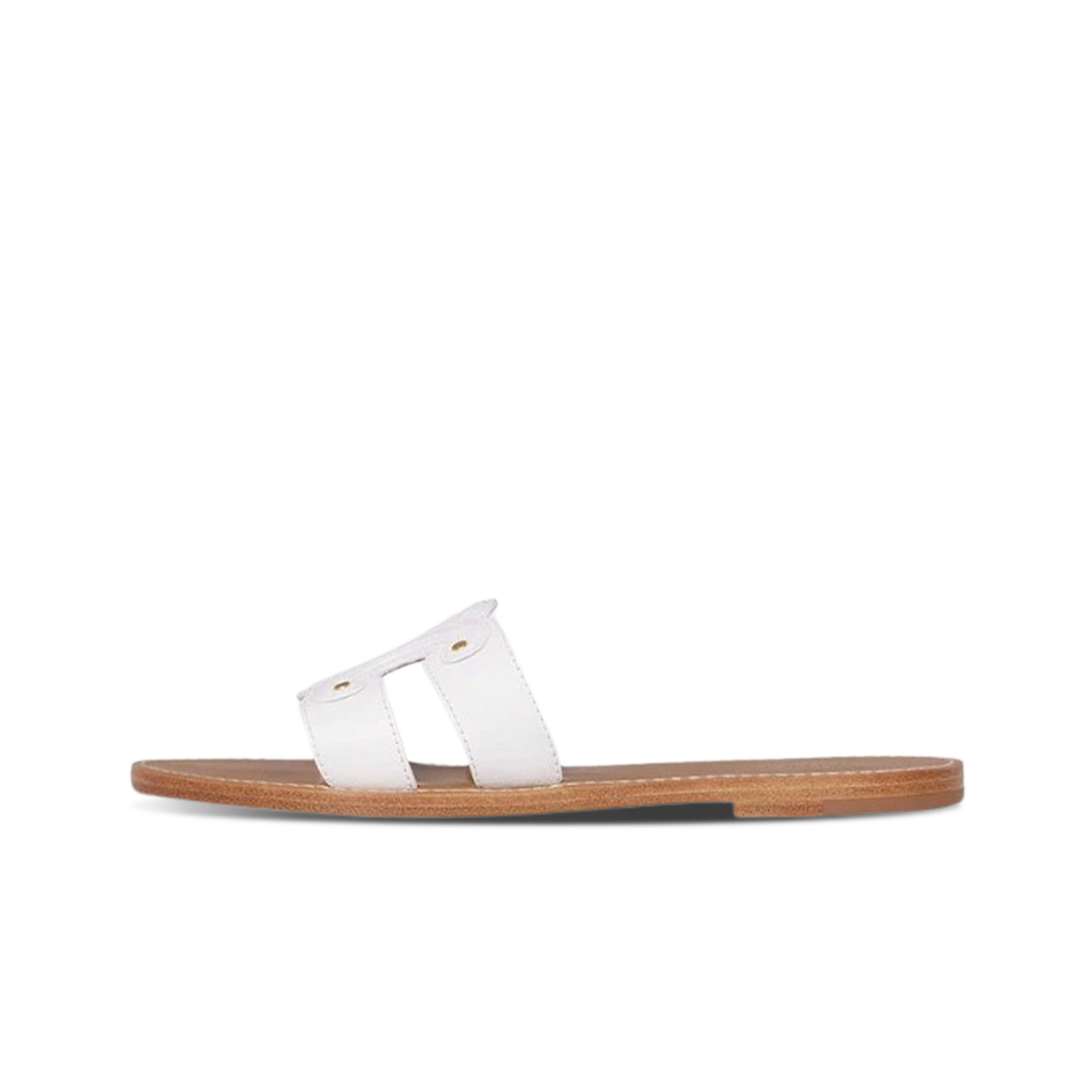TRIOMPHE MULE IN CALFSKIN DARKBROWN