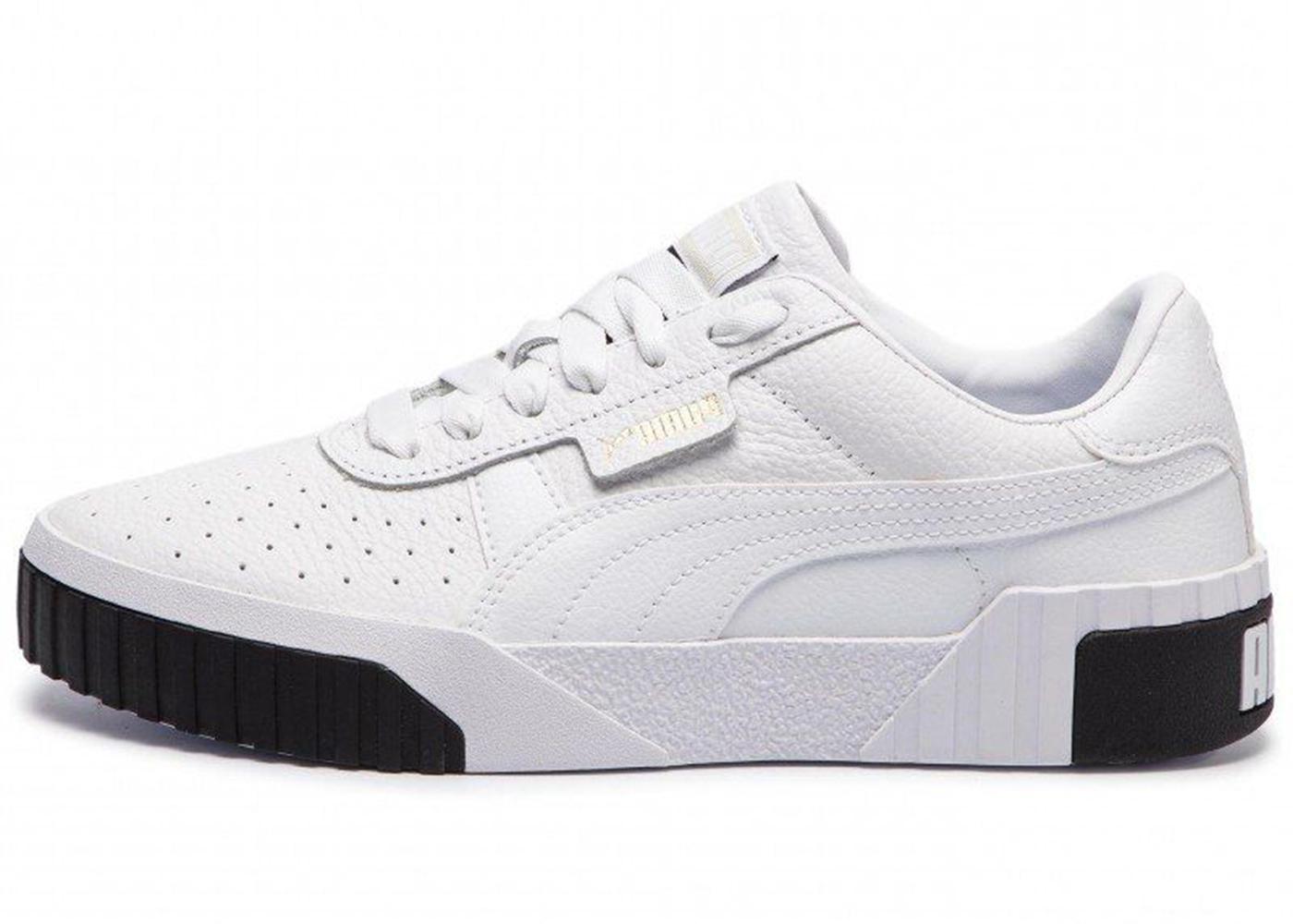 puma cali white black