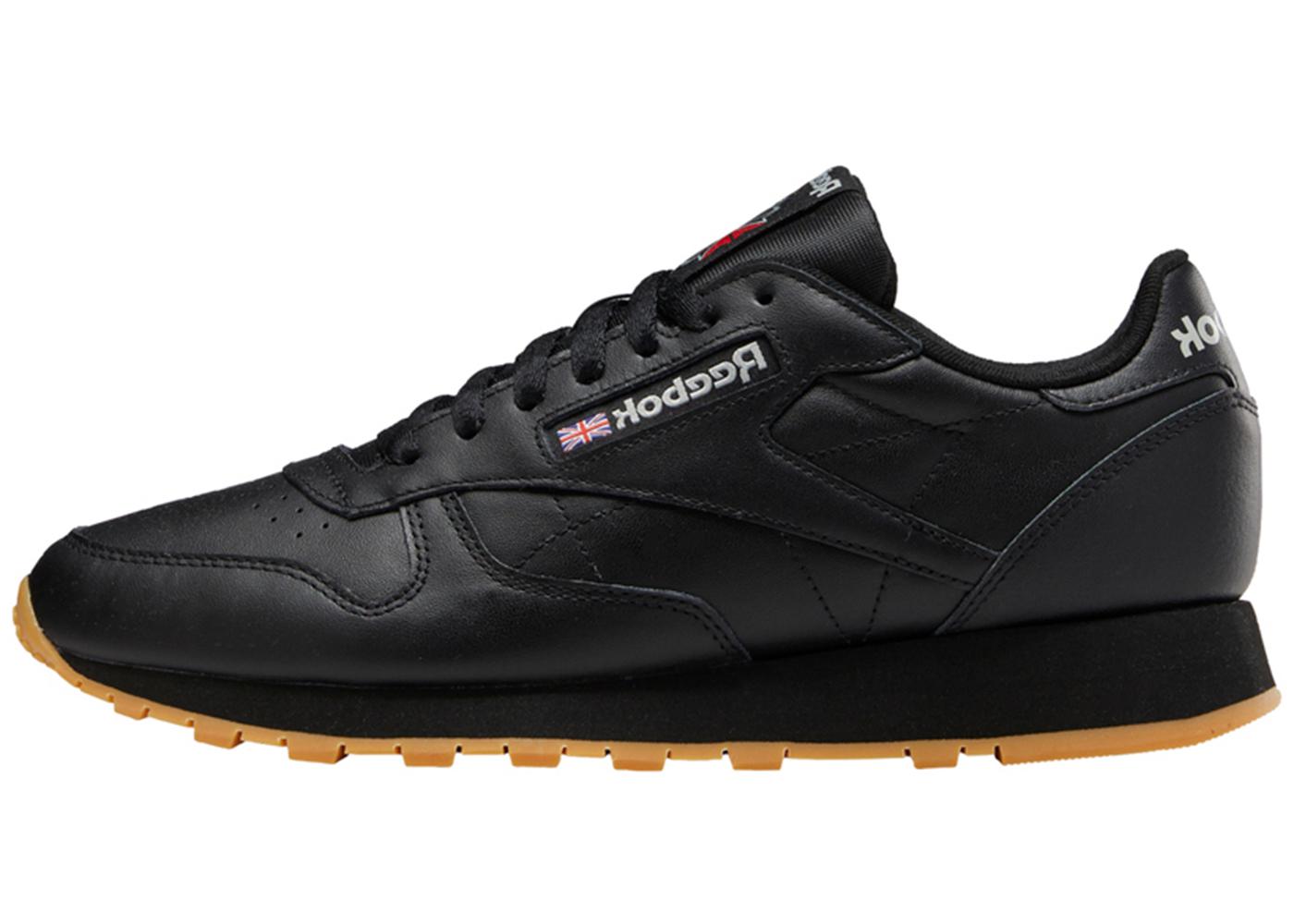 Reebok Classic Leather Black Black Gum 49800 | REEBOK - 슈프라이즈