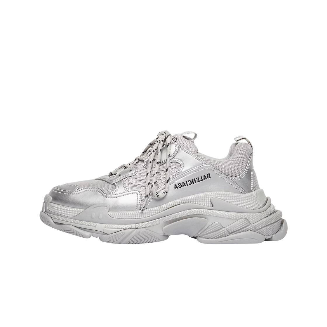 silver balenciaga triple s