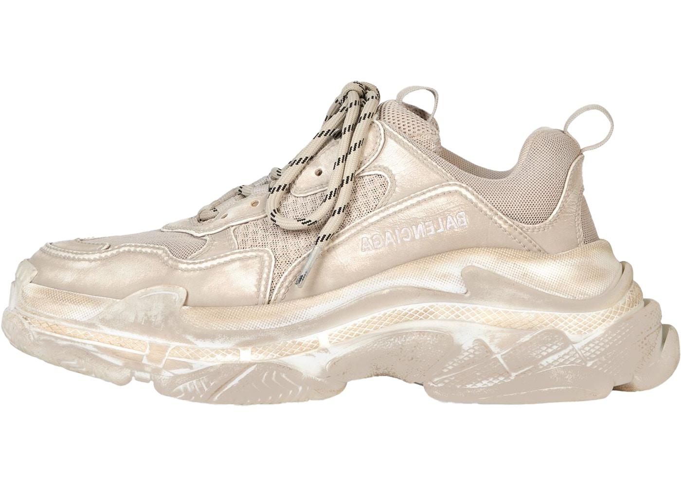 balenciaga triple beige