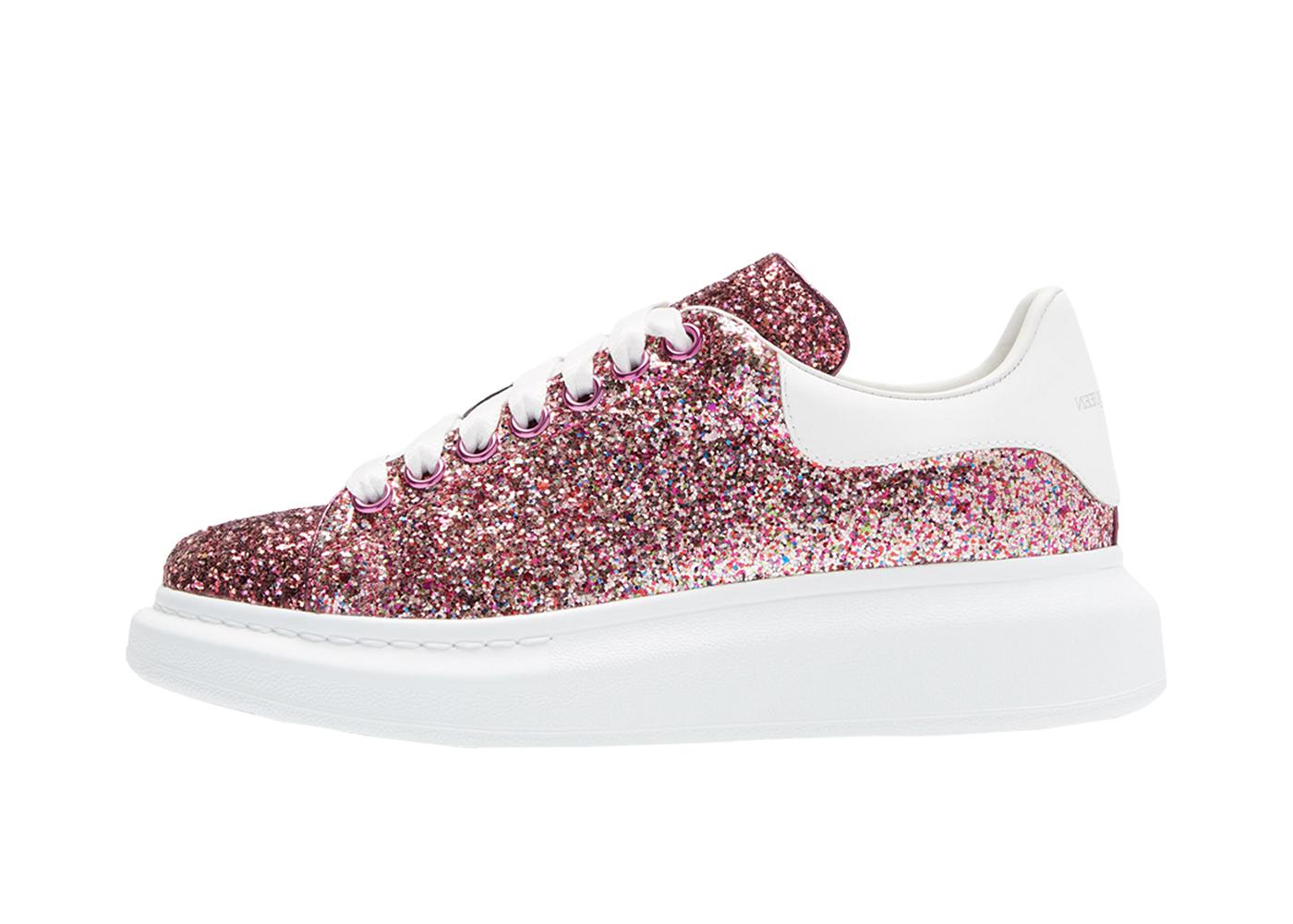 Alexander McQueen Oversized Rose Glitter (Women's) 558944W4EY85371