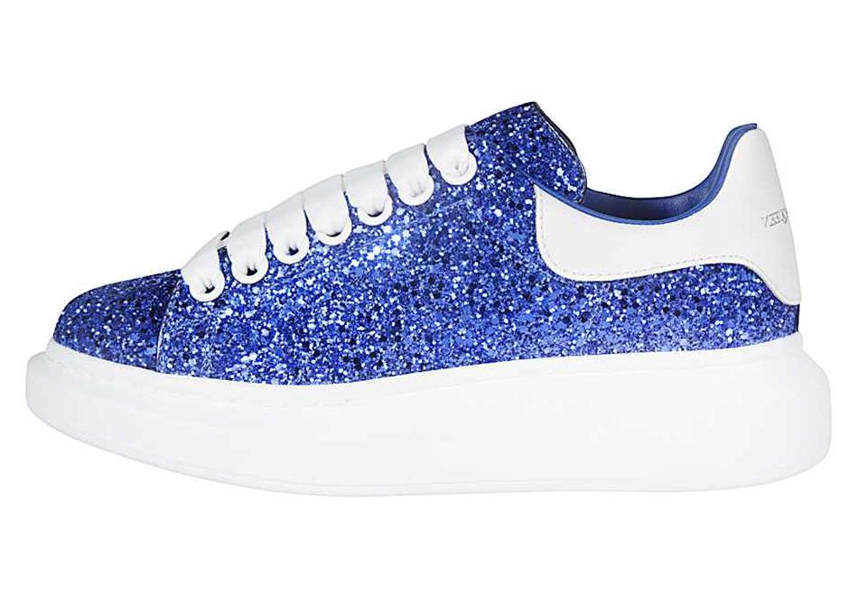 Alexander McQueen Oversized Blue Glitter (Women's)