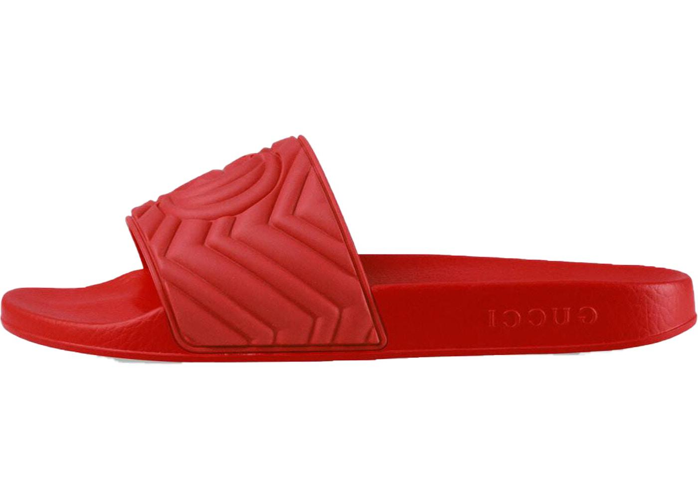 Gucci Matelasse Slide Red