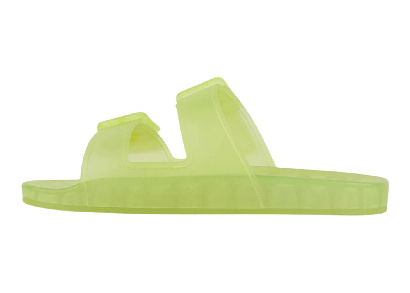 neon yellow balenciaga sandals