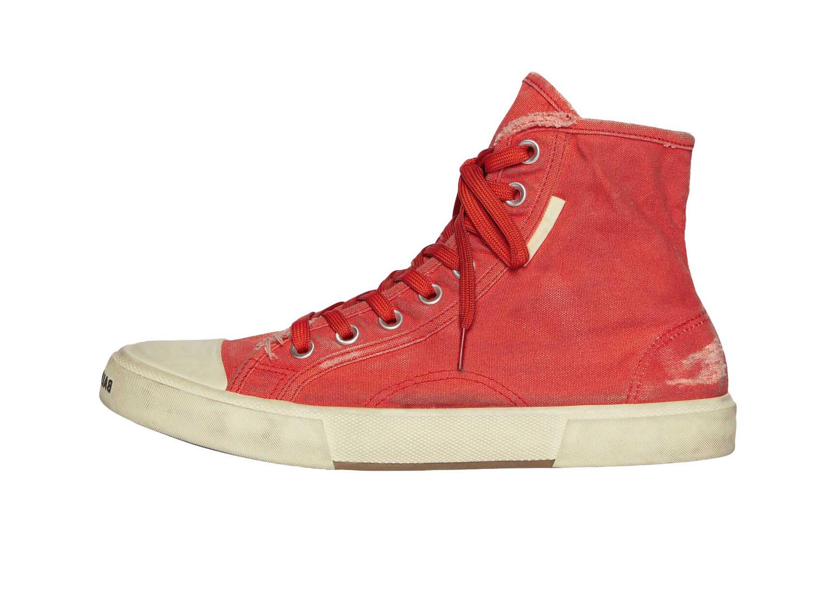 balenciaga high top red