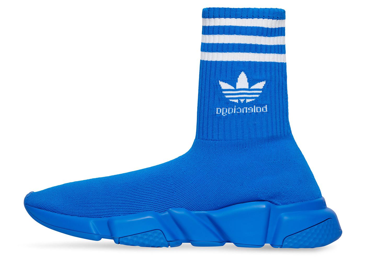 blue balenciaga speed trainer