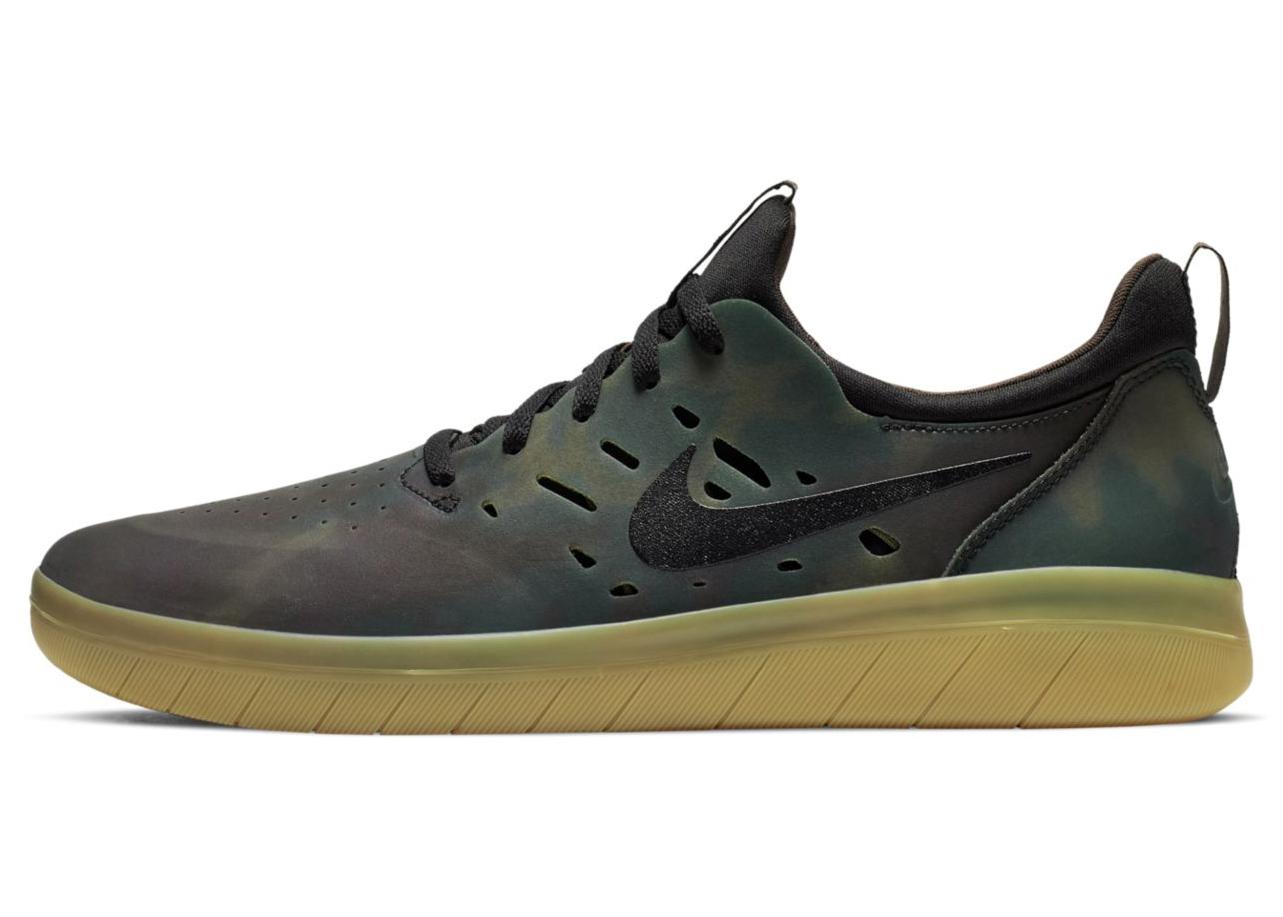 nyjah black gum nike