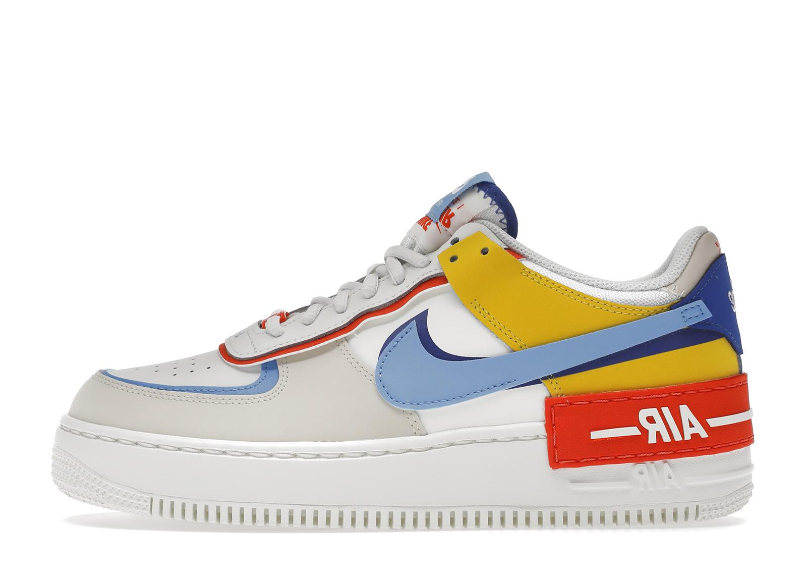 Nike Air Force 1 Low Shadow Sail Game Royal Rush Orange University Blue