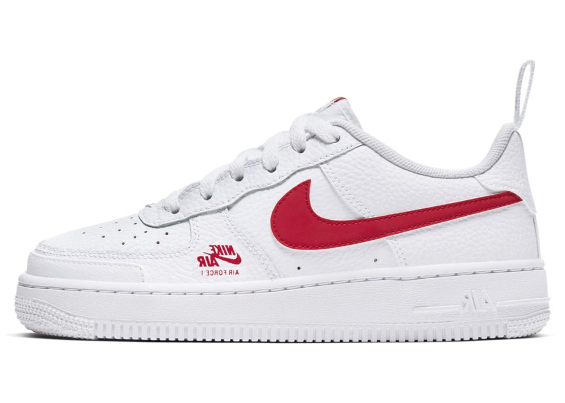 nike air force 1 07 red and white
