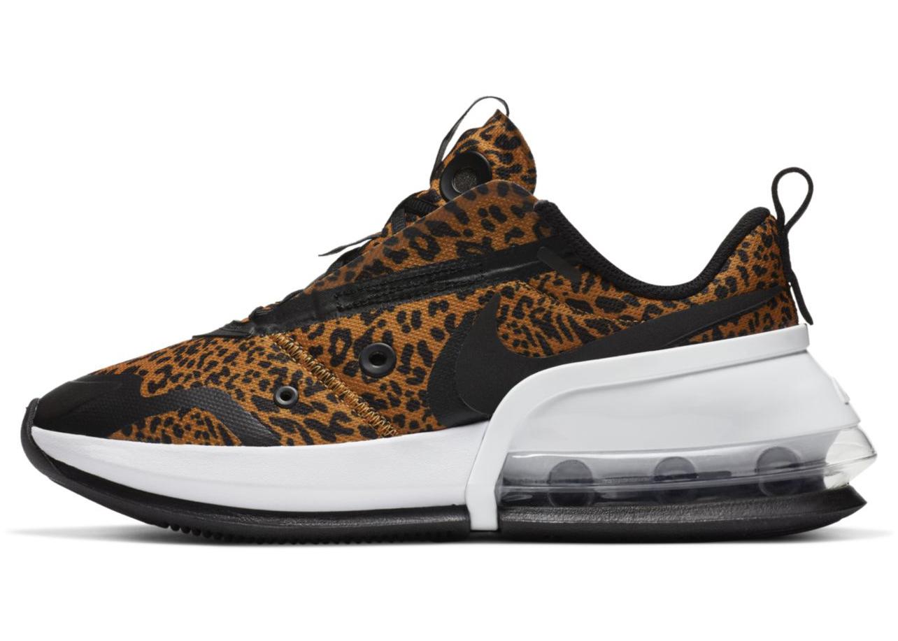 red air max with leopard print