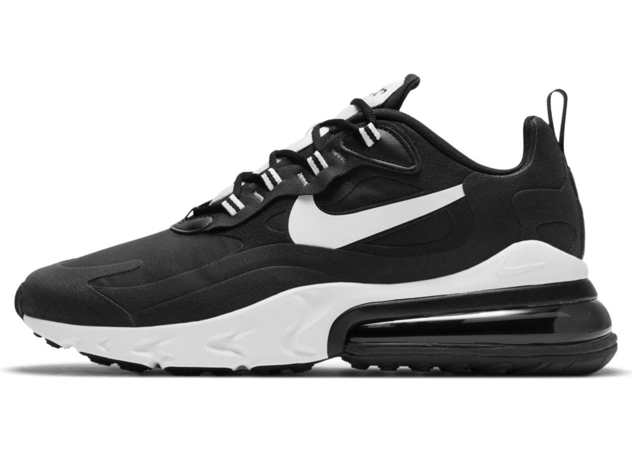 air max 270 react black and white