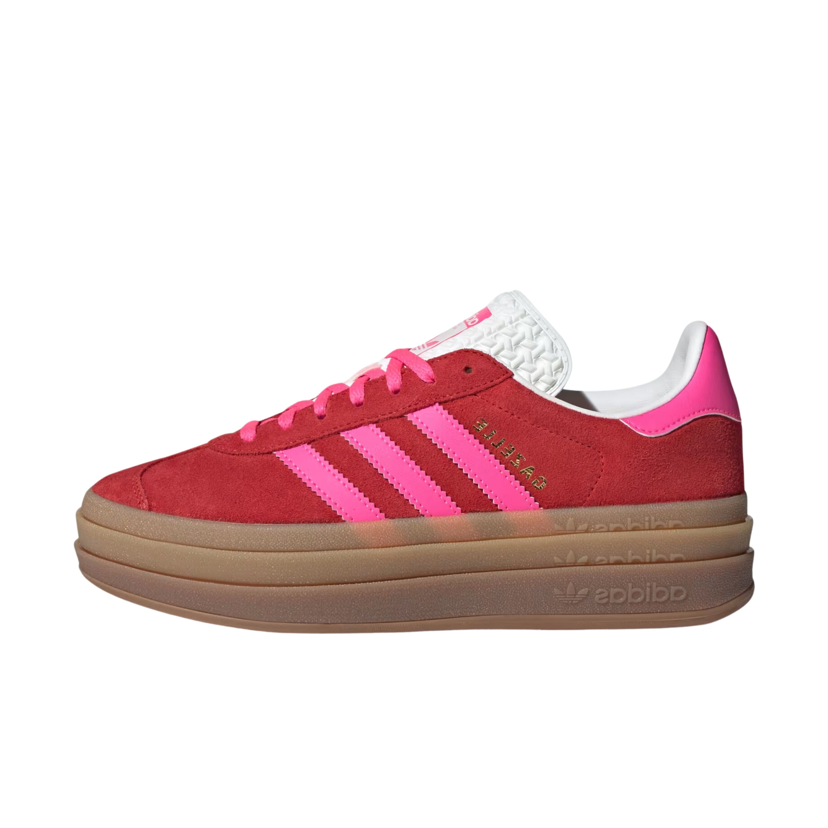 아디다스 오리지널스 가젤 볼드 우먼스 컬리지에이트 레드 루시드 핑크 IH7496 | ADIDAS ORIGINALS - 슈프라이즈