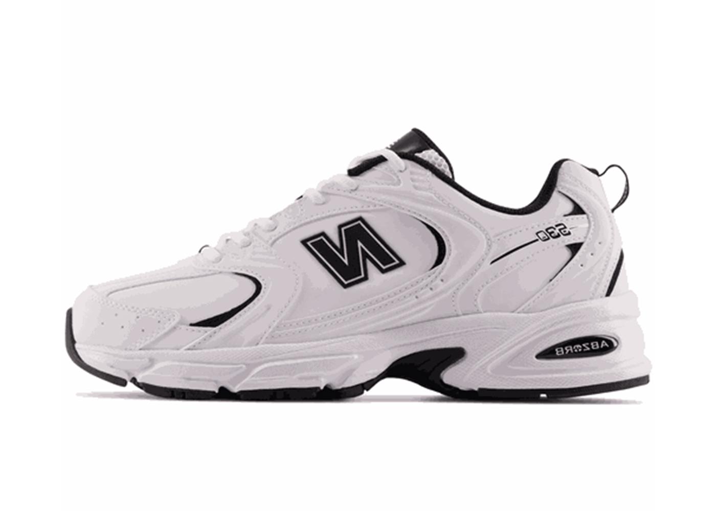 New Balance 530 White Black Leather MR530SYB NEW BALANCE 슈프라이즈