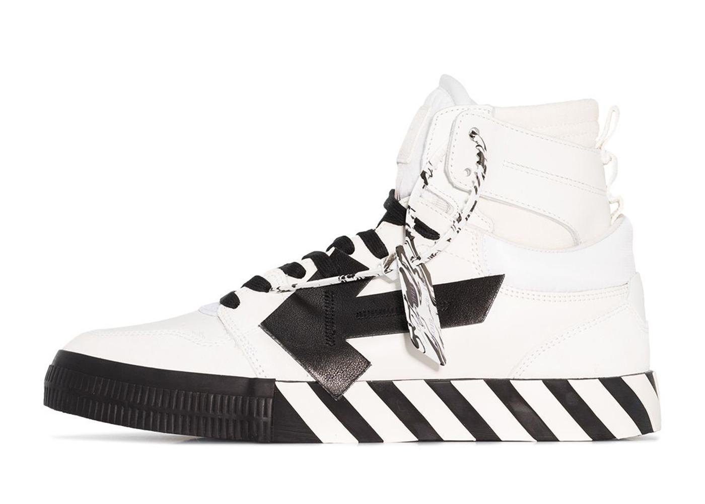 OFF-WHITE Vulcanized Hi Top White Black OMIA225F21LEA0010110 | OFF-WHITE - ìíë¼ì´ì¦