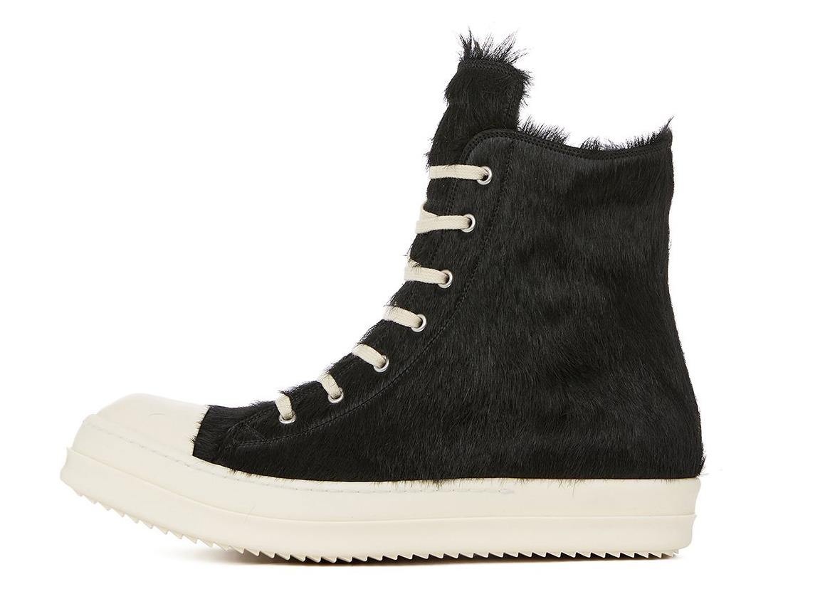 Rick Owens Strobe High Pony Hair Black RR02B2890LHL91 RICK OWENS 슈프라이즈