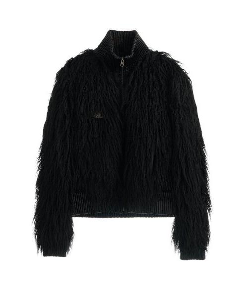 SCULPTOR Faux Mongolian Shearling Jacket