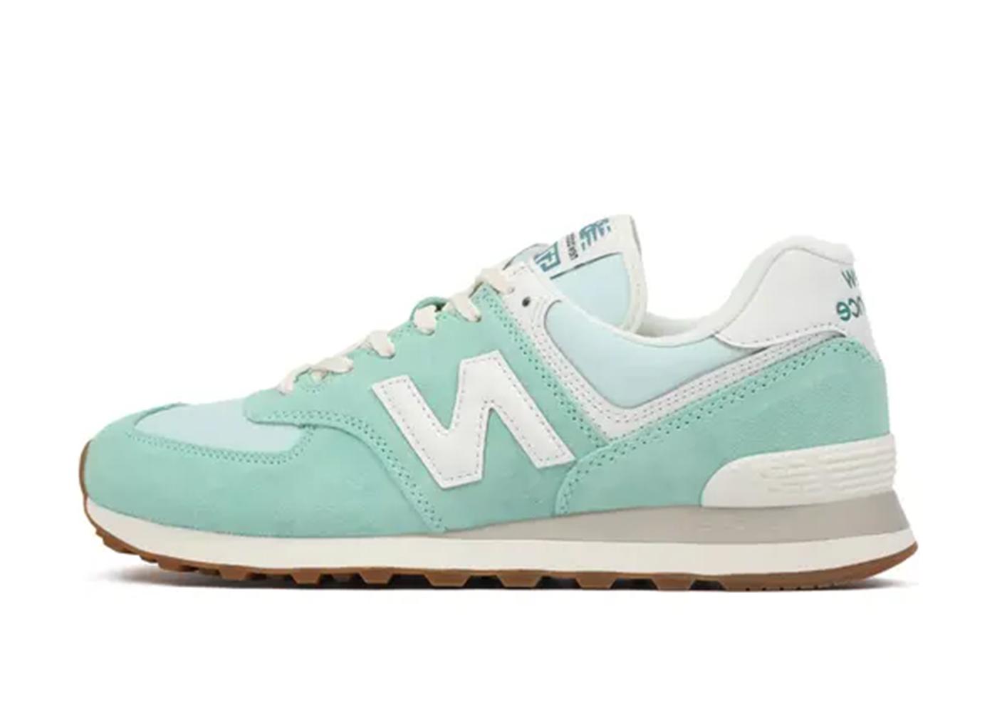 New Balance 574 Turquoise Green White Gum U574RD2 NEW BALANCE 슈프라이즈