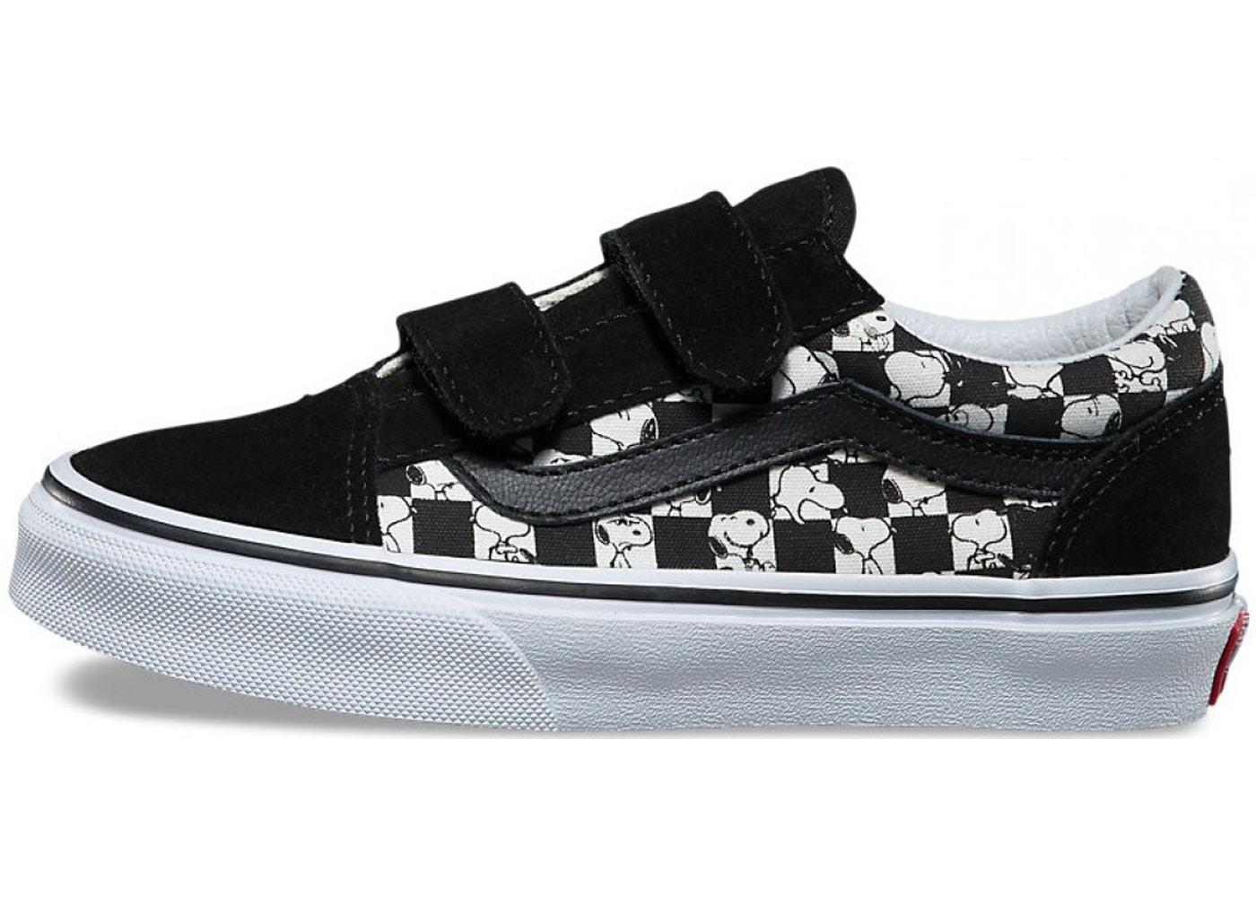 vans snoopy checkerboard
