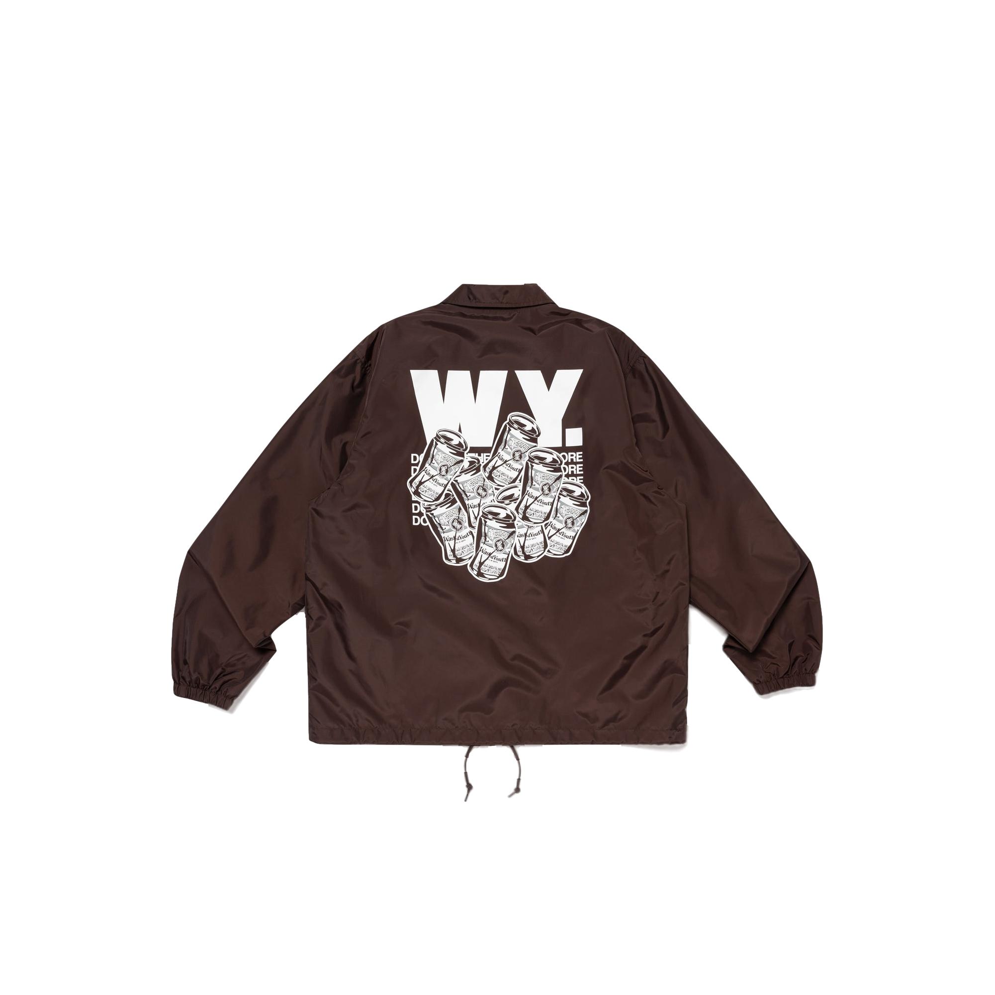 웨이스티드 유스 코치 자켓 브라운 WY27JK001-BROWN | WASTED YOUTH 