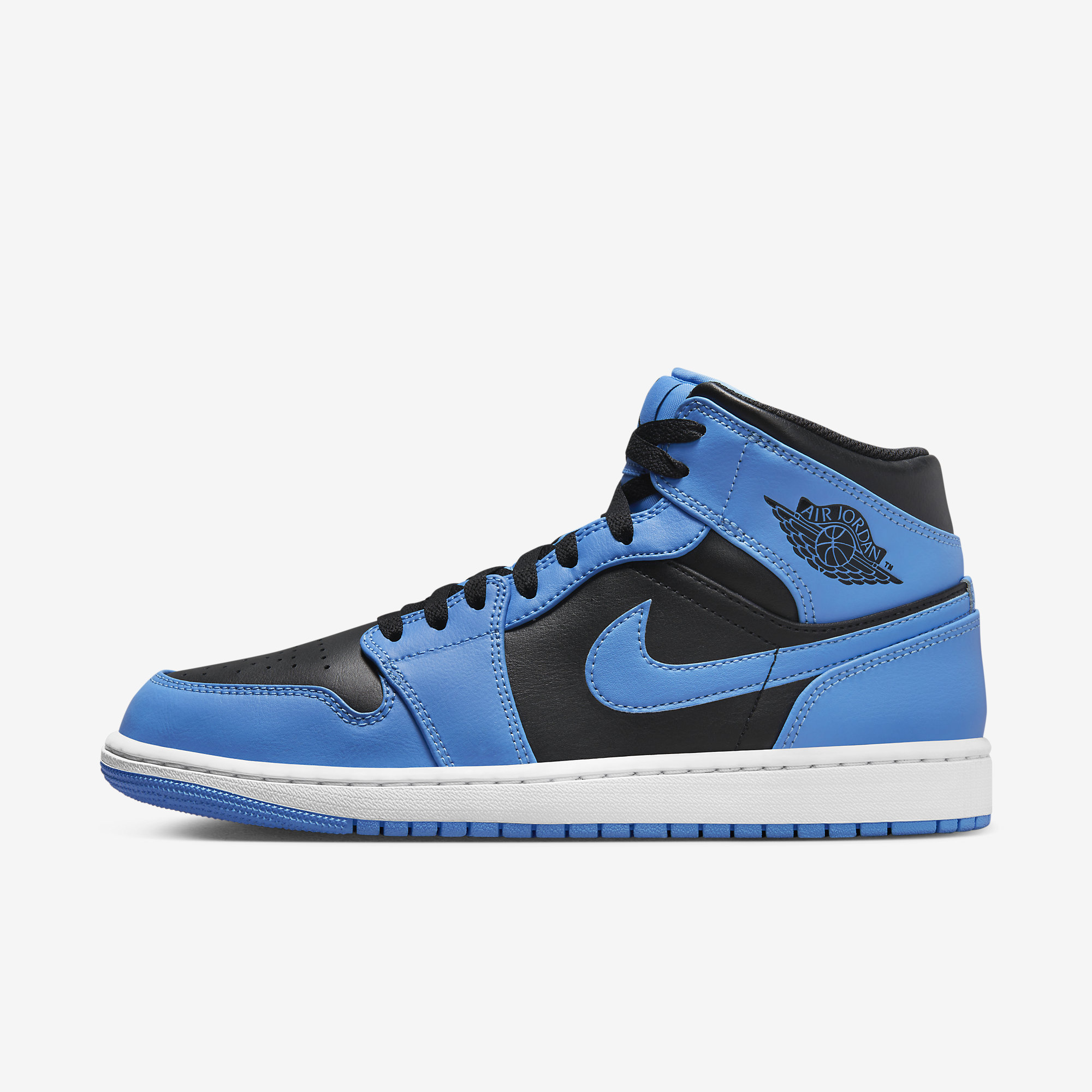 air force jordans blue and white