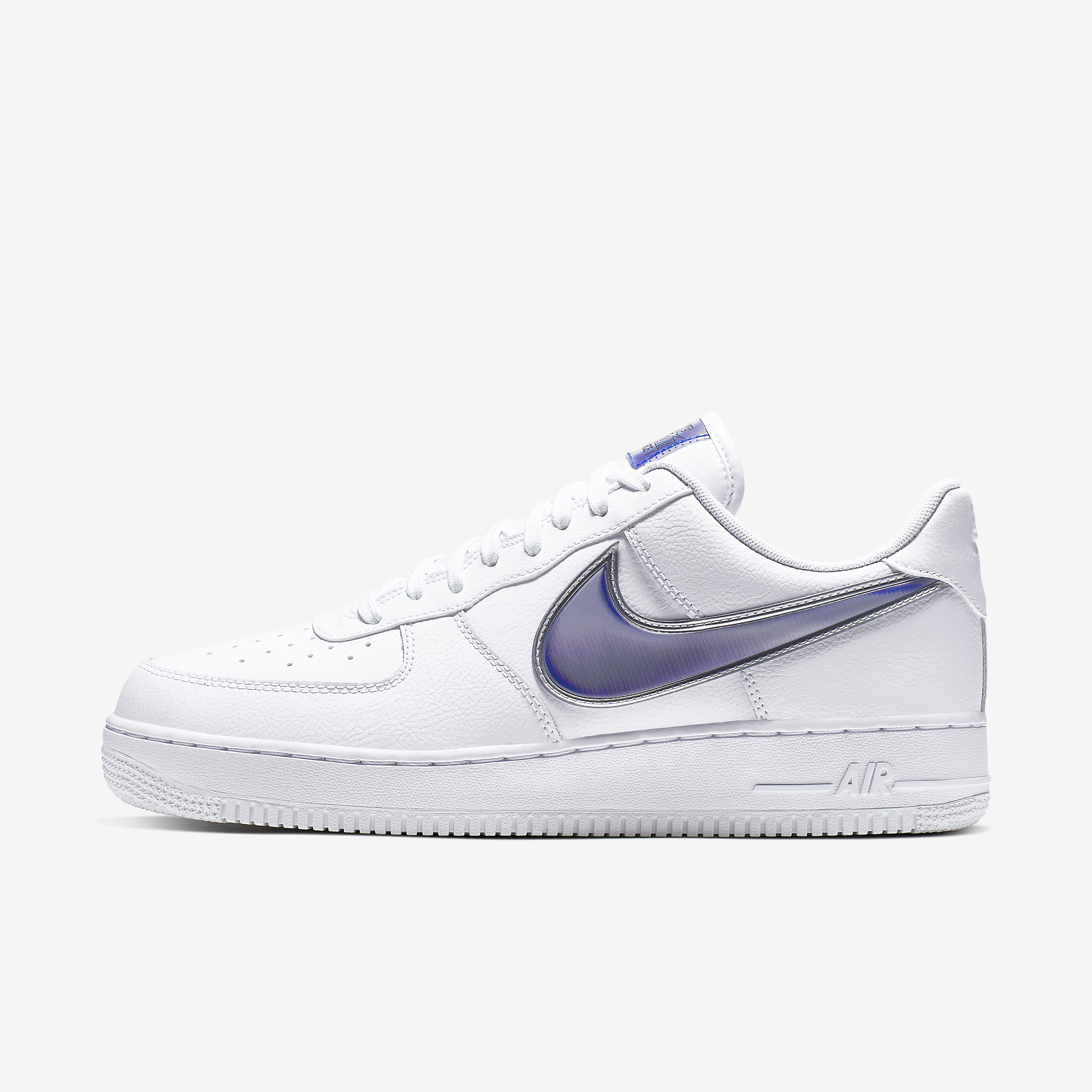 nike air force 1 low oversized swoosh white racer blue