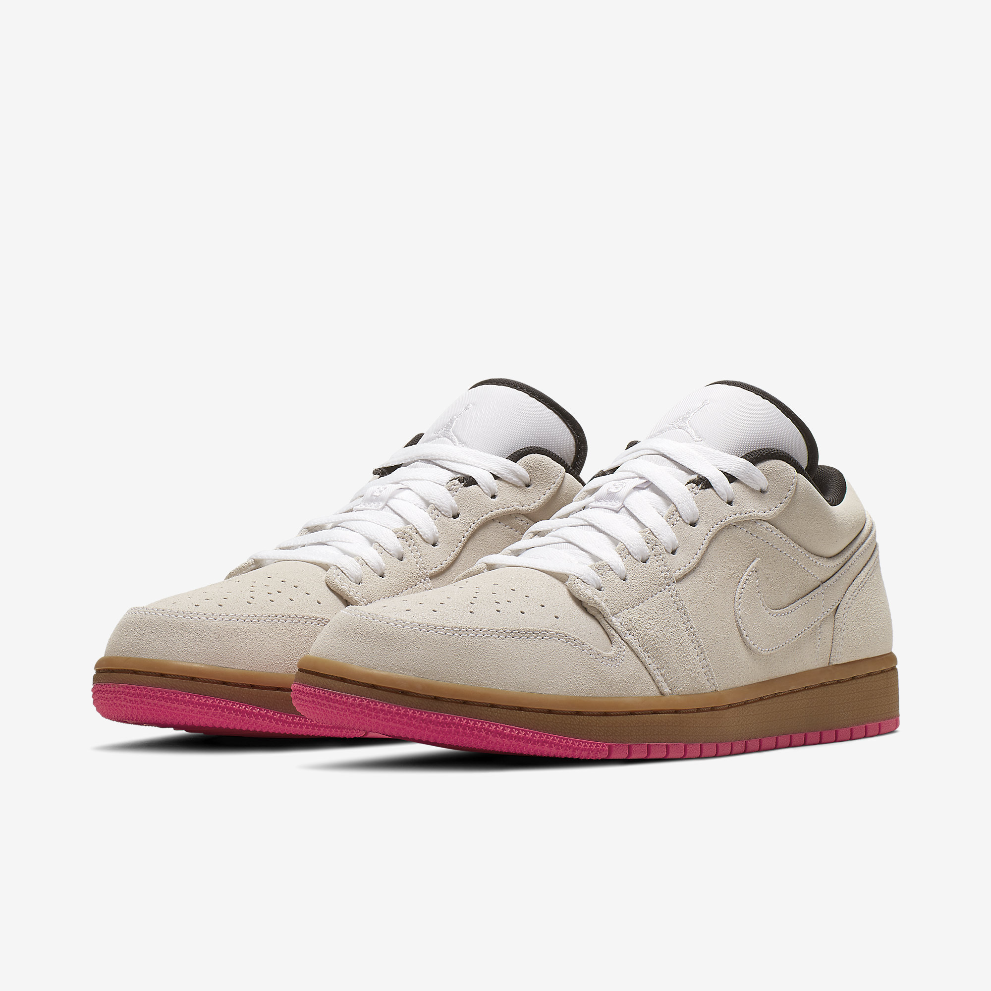 jordan 1 low white gum hyper pink