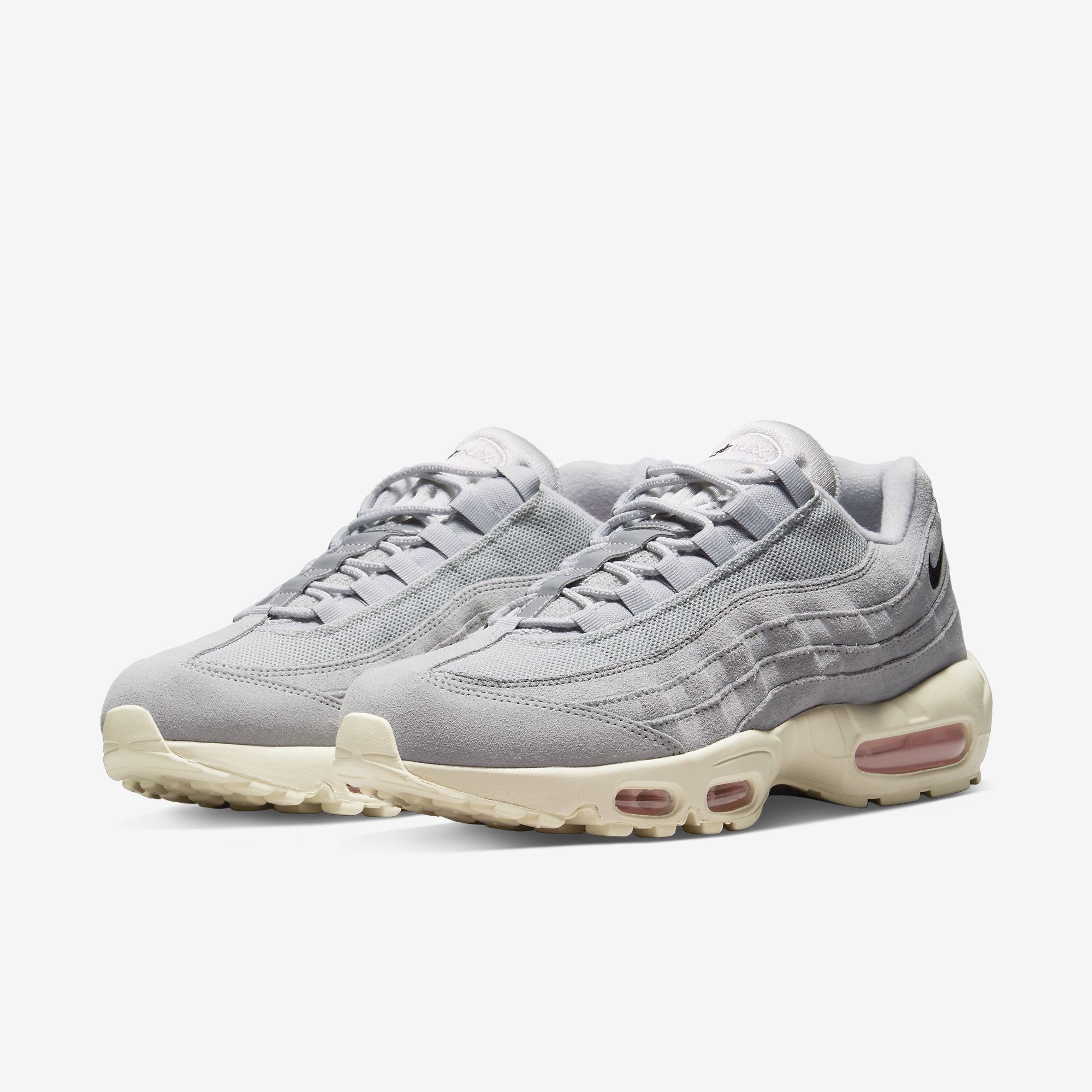 grey pink air max 95