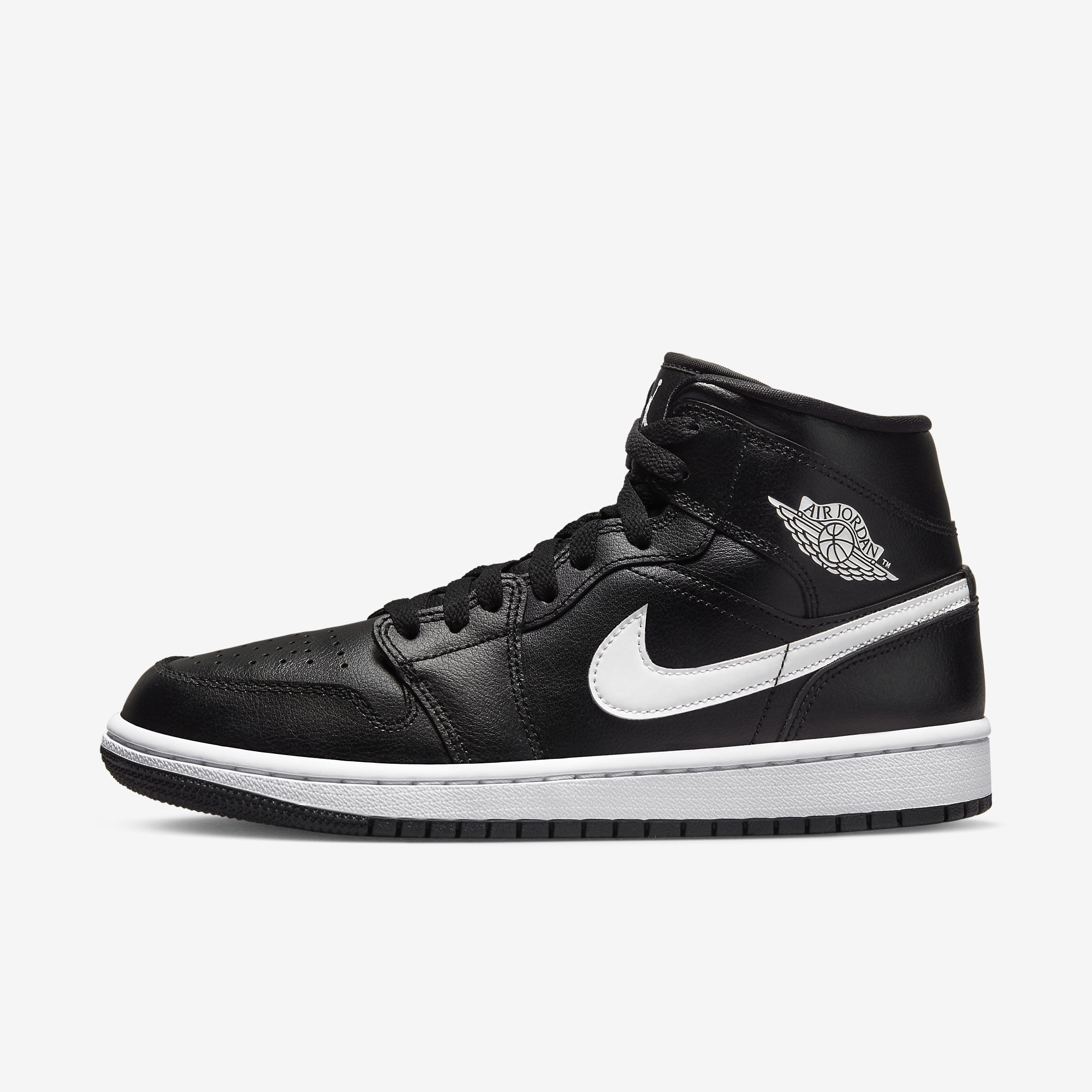 white grey black jordan 1