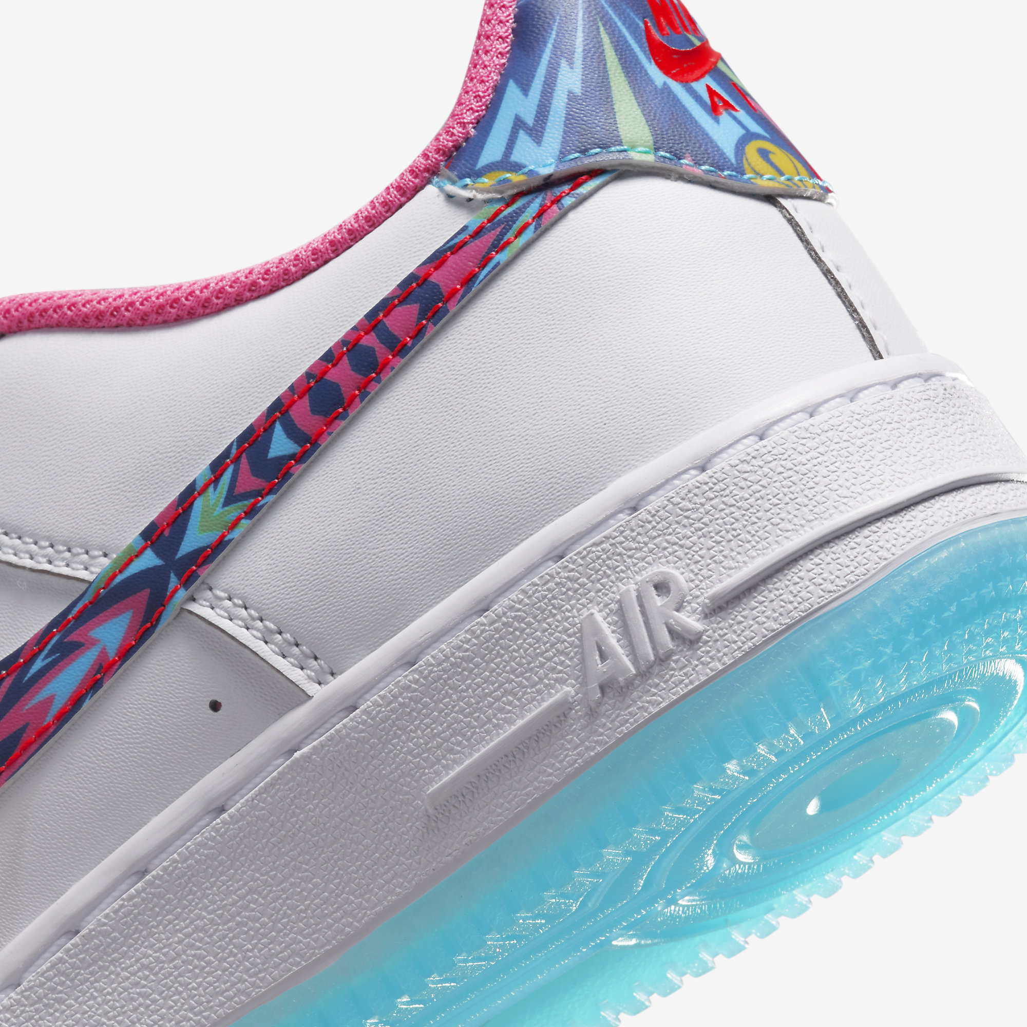 white air force ones with pink swoosh