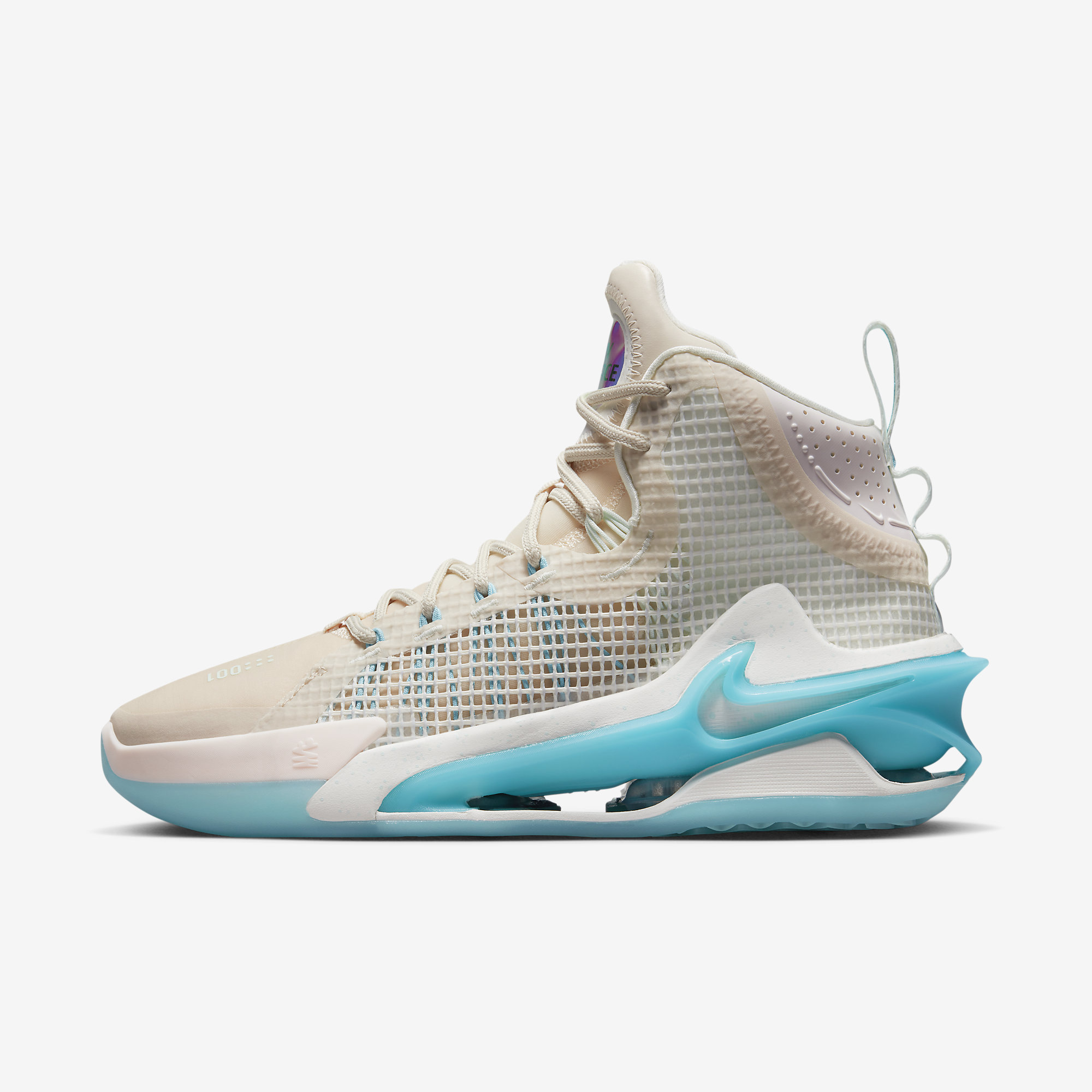 나이키 에어 줌 G.T. 점프 펄 화이트 비비드 스카이