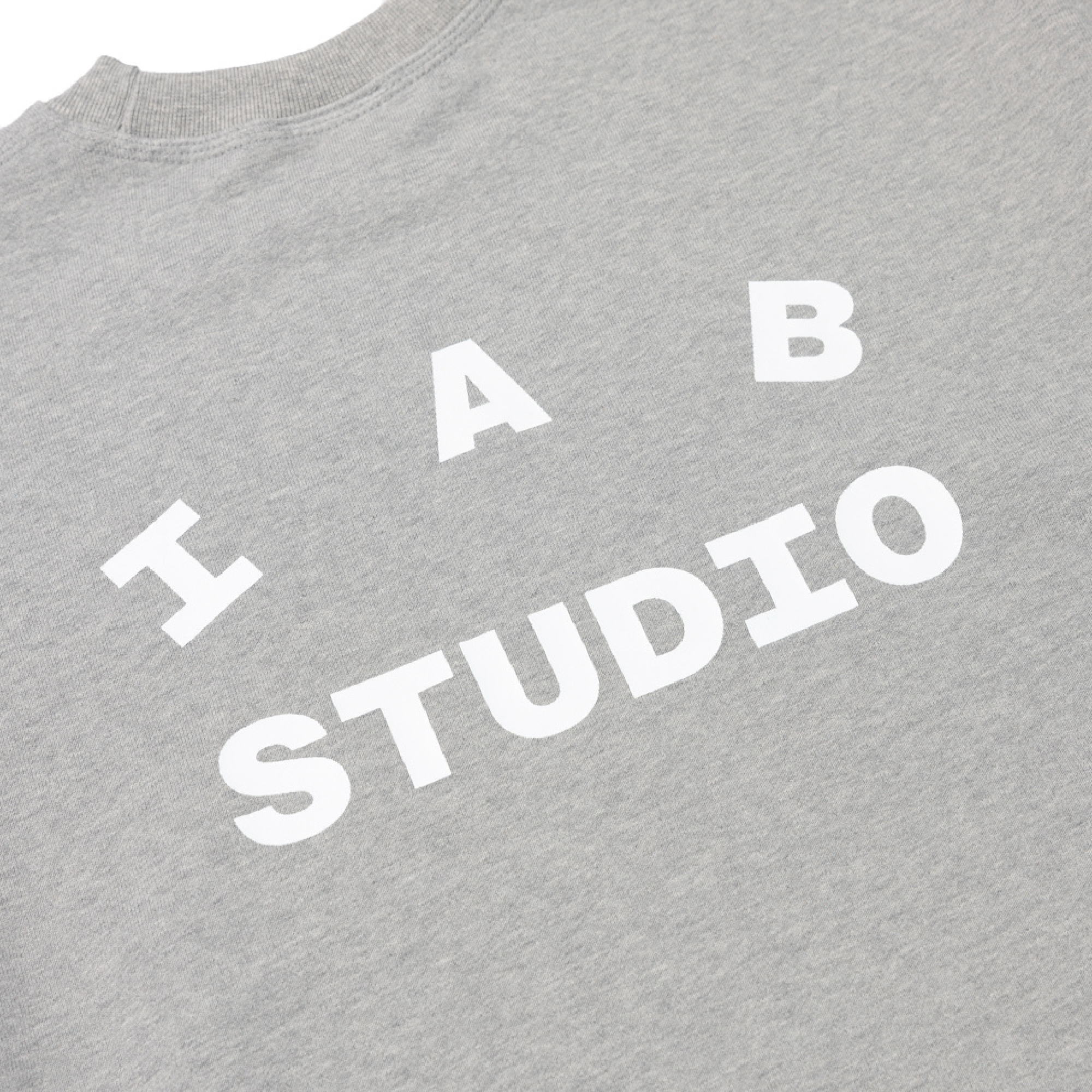 아이앱 스튜디오 헤비 숏슬리브 스웻셔츠 그레이 | IAB STUDIO