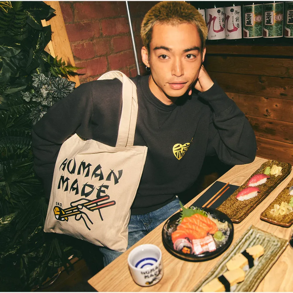 バッグ HUMAN MADE x END. Sushi Tote Bag WHITE HUMAN MADE x END. Sushi Tote Bag WHITE（END. x Human Made
