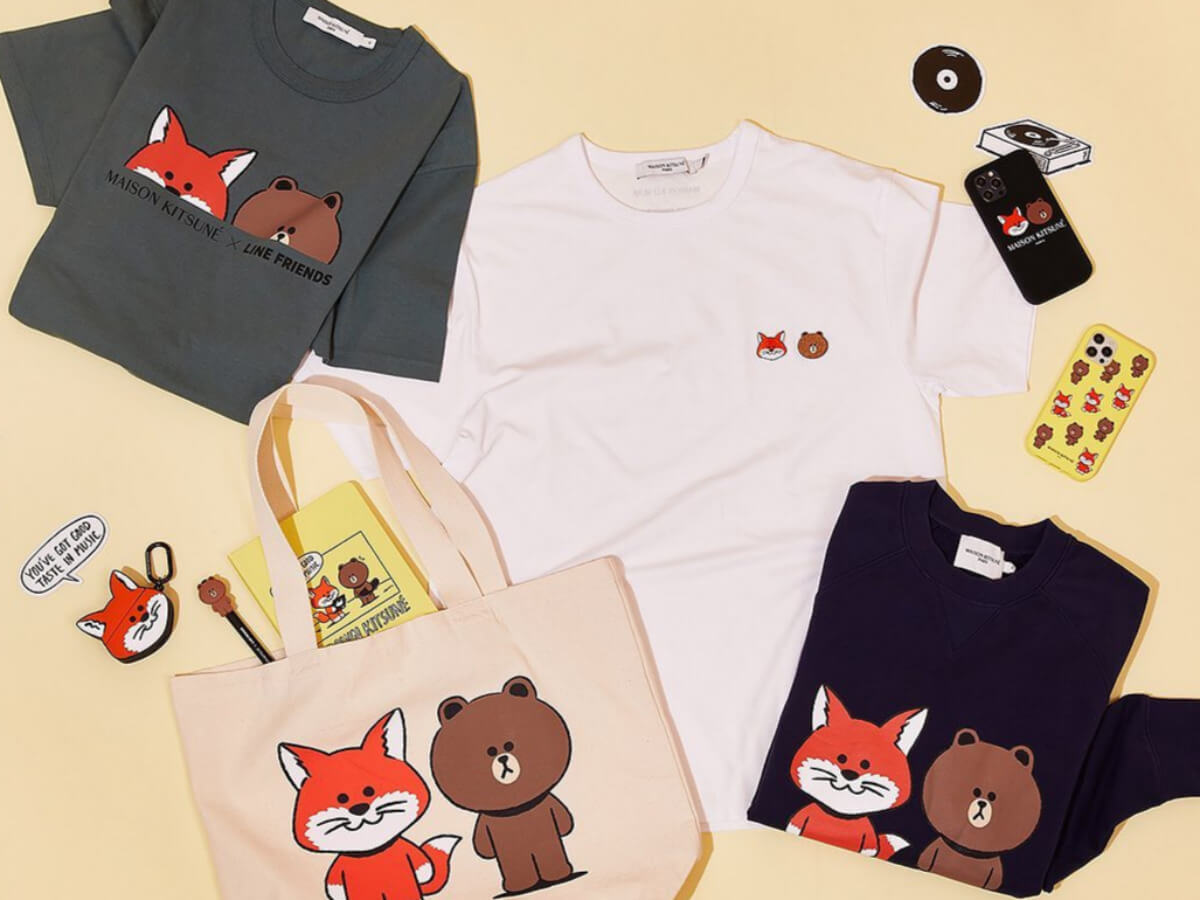 메종 키츠네 x 라인 프렌즈 협업 컬렉션 전 제품군 및 공식 발매 정보