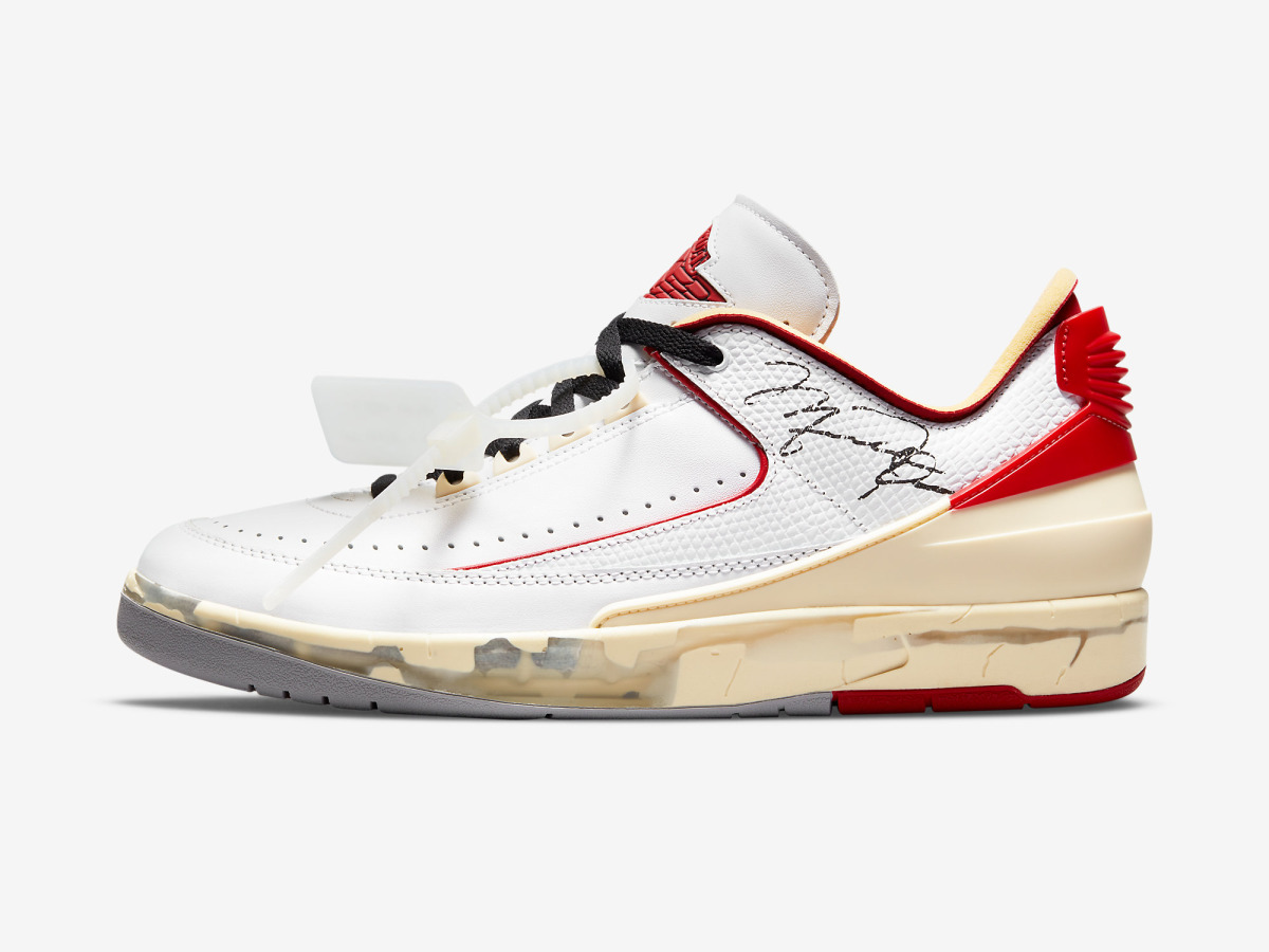 오프 화이트 x 에어 조던 2 로우 '화이트'가 공식 이미지 및 출시 정보